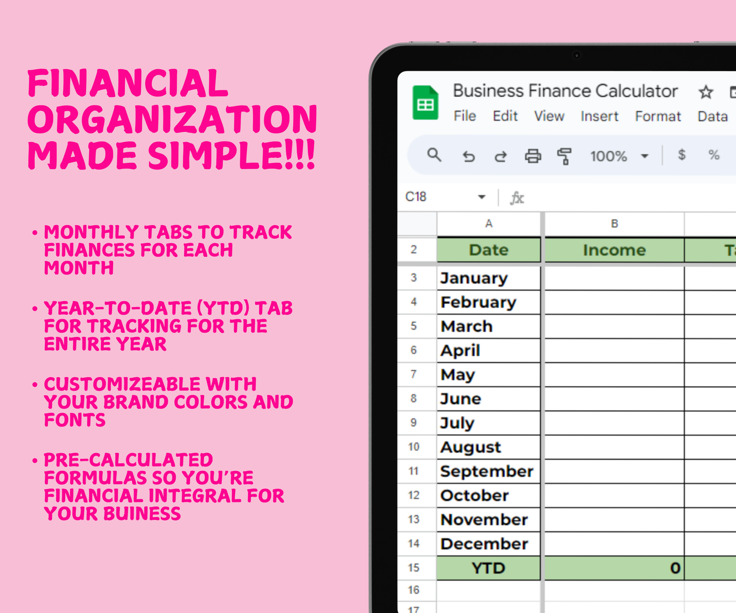 Business Finance Tracker