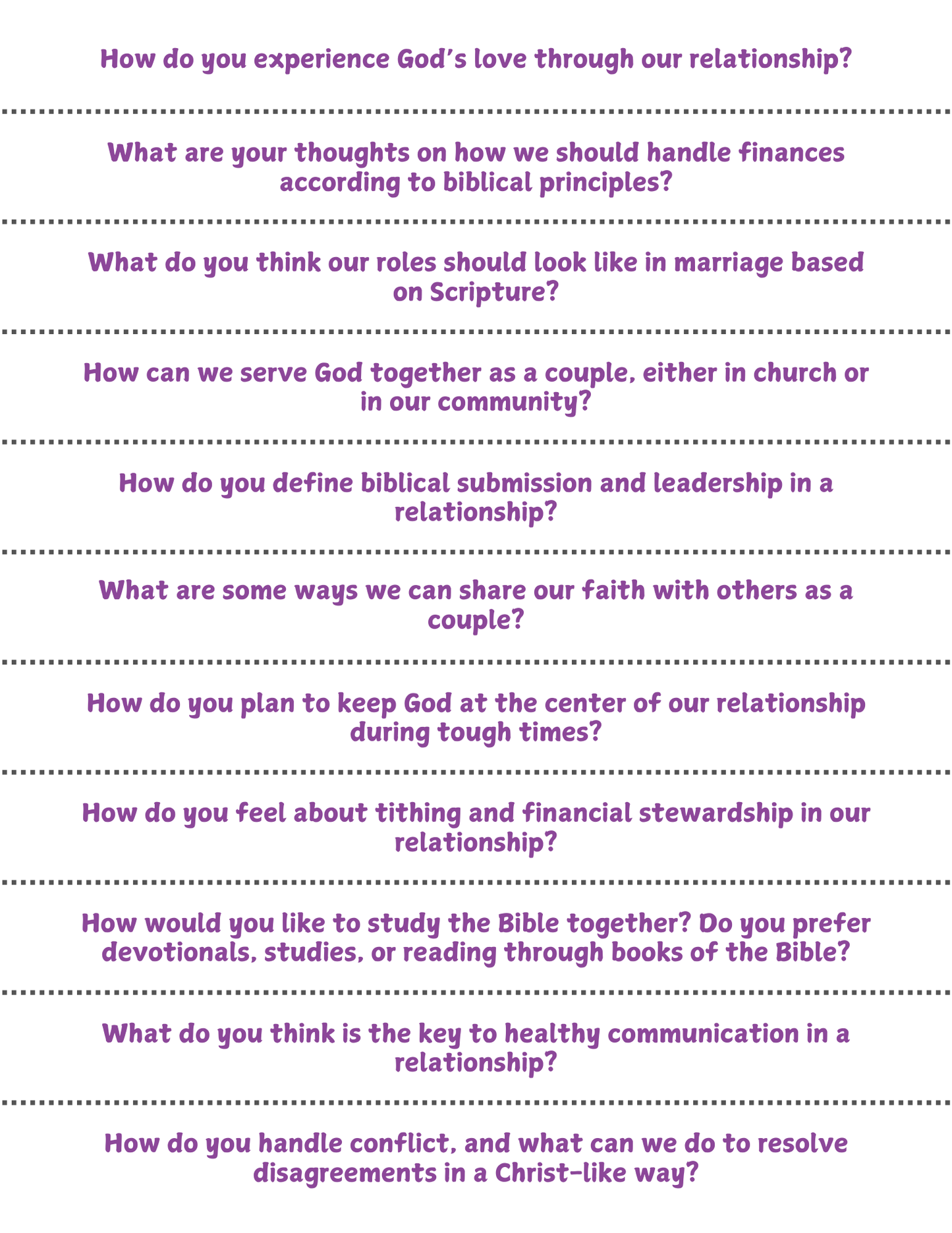 99 Faith-Based Conversation Starters for Dating and Engaged Couples