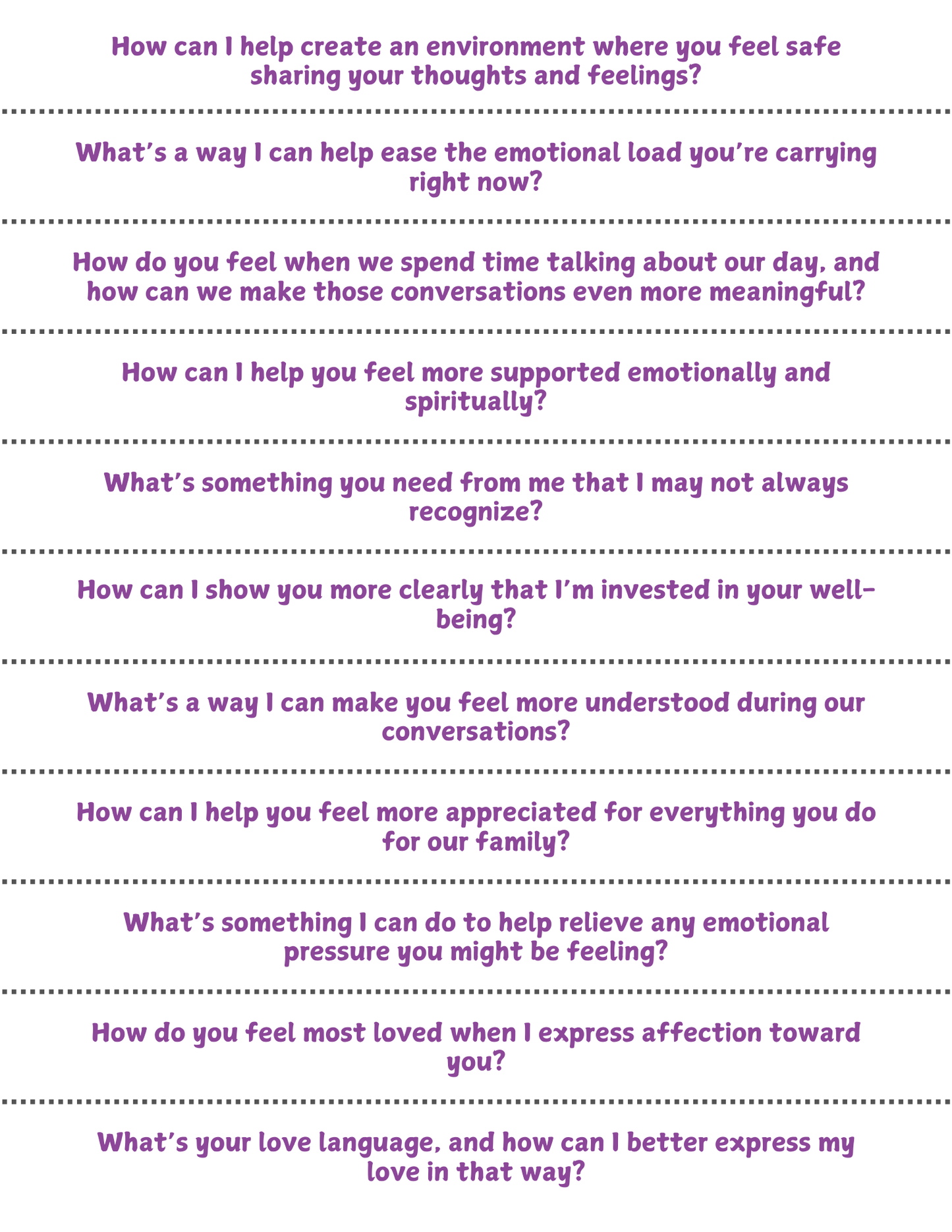99 Faith-Based Conversation Starters for Husbands