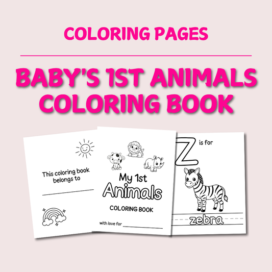 "Baby's 1st Animals" Coloring Book