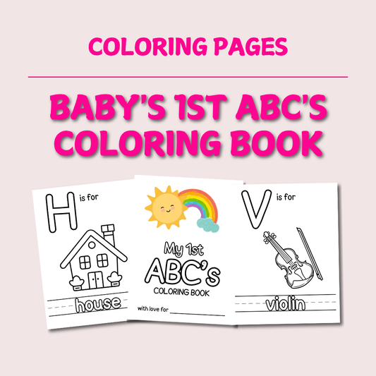 Baby's 1st ABC's Coloring Book