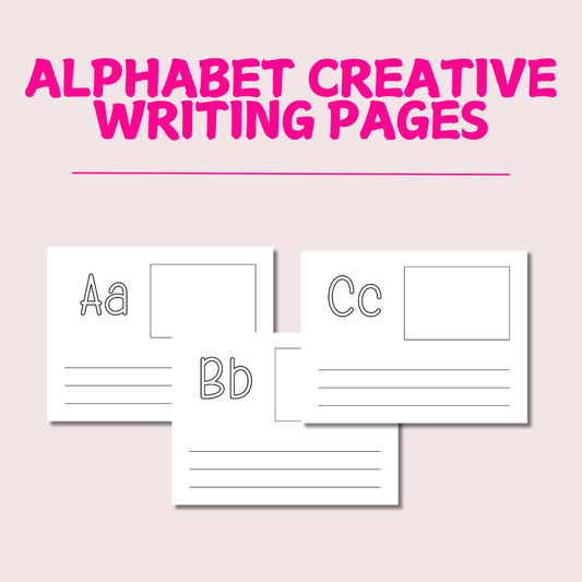 Alphabet Creative Writing Pages Printable