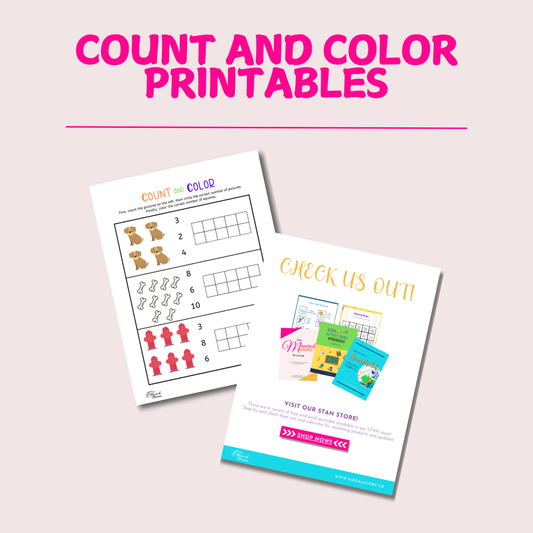 Count and Color Printable