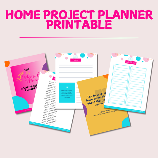 Home Project Management Planner Printable