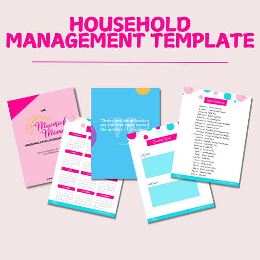 Complete Household Management Planner Printable