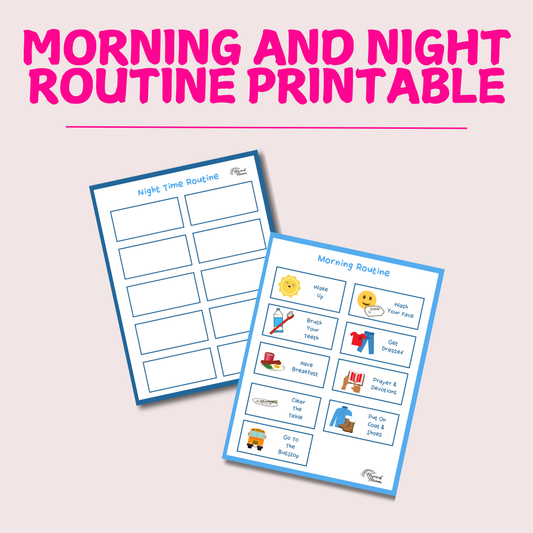 Morning and Nighttime Routine Printable